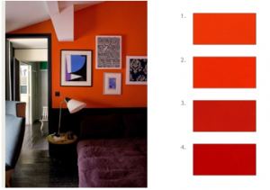 decoration associer couleurs avec orange nuancier peintures The Little Shop 300x211 Comment associer lorange en décoration 