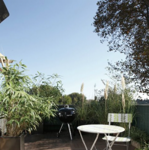 terrasse de verdure protegee des regards 297x300 8 idées déco pour un balcon intime