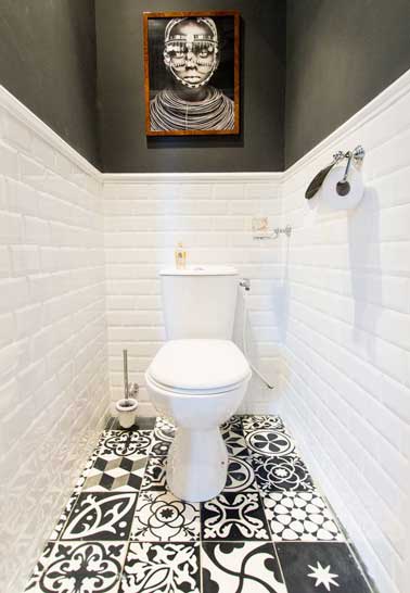 Carrelage Wc Noir Et Blanc